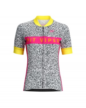 Jersey Pit Viper Son of Beach Cycling Blancos Negros Rojos | 1945BLOMJ