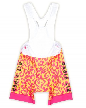Pantalones Pit Viper Wildcat Bib Rosas Amarillos | 5891IGMSP