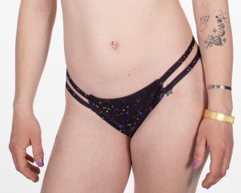 Abajo De Bikini Pit Viper Rollerdome Negros | 3472CYWRI