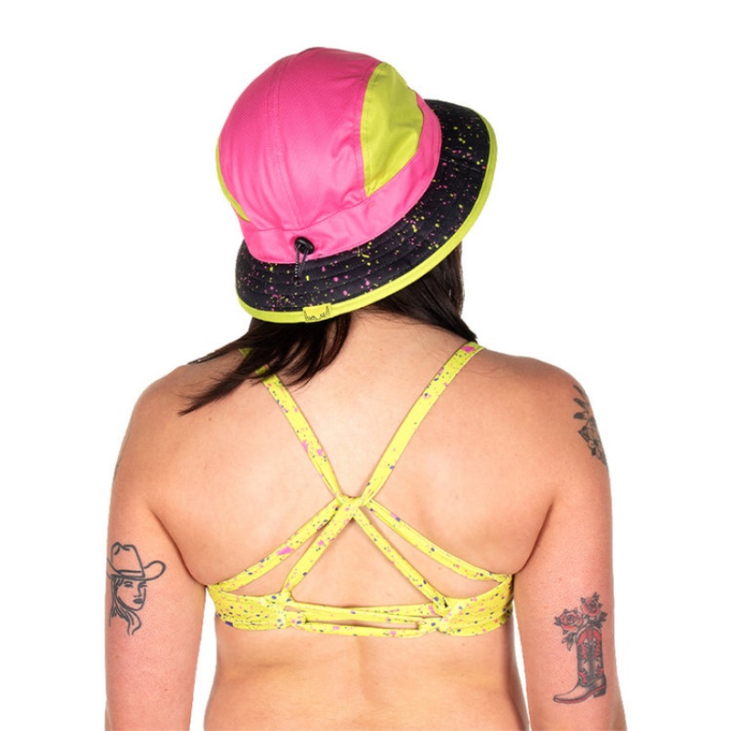 Arriba De Bikini Pit Viper 1993 Splatter Amarillos | 3680MVXZN