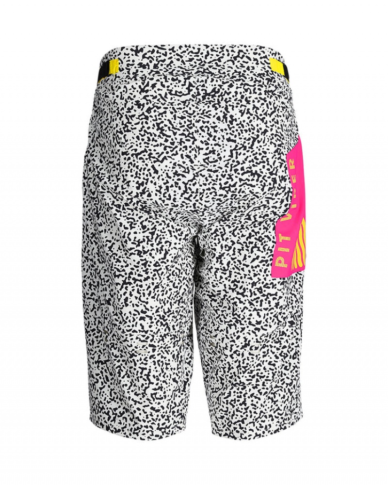 Bermudas Pit Viper High Speed off Carretera Son of Beach MTB Negros Blancos | 3209GQYFM