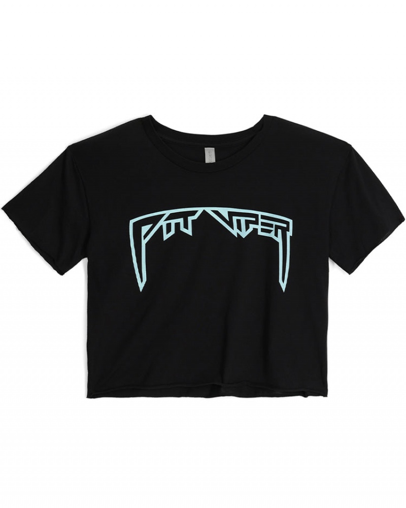 Camiseta Pit Viper Copacabana Fangs Crop Negros | 1842TKJLI