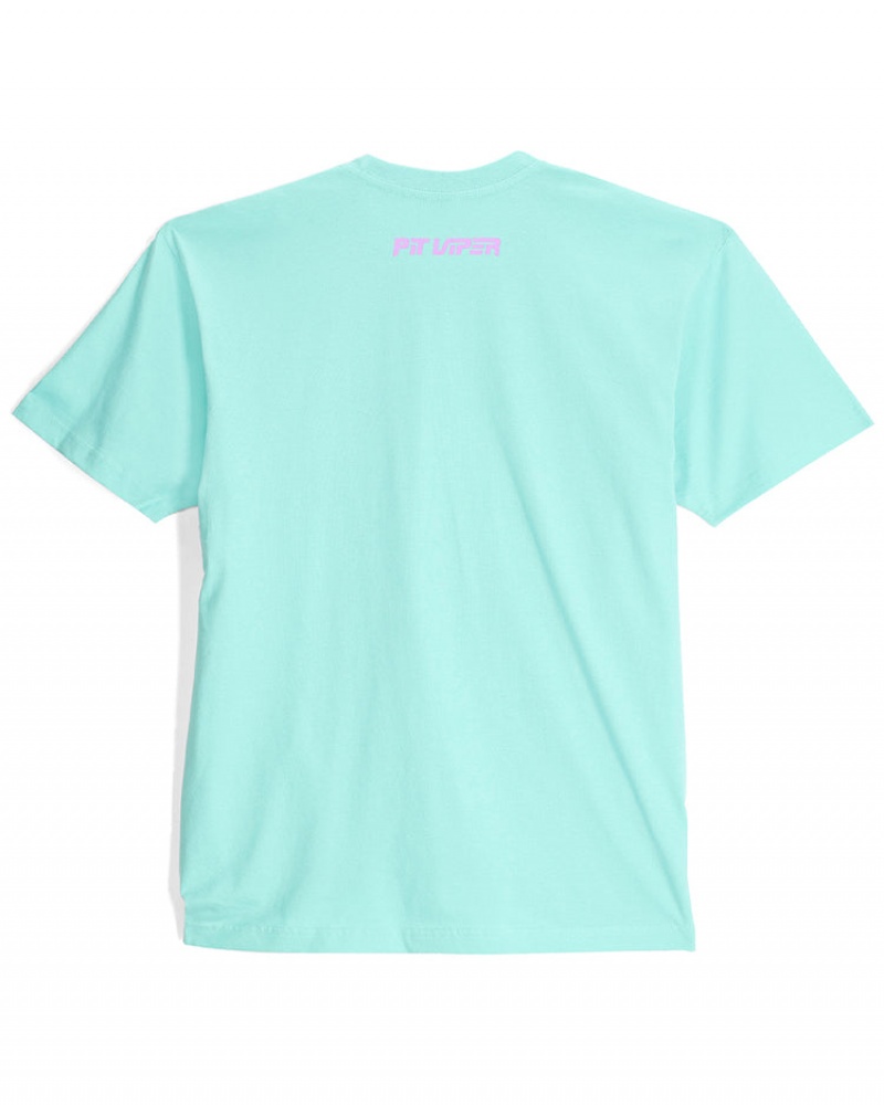 Camiseta Pit Viper Copacabana Mini Fangs Mint Turquesa | 9820STCVP