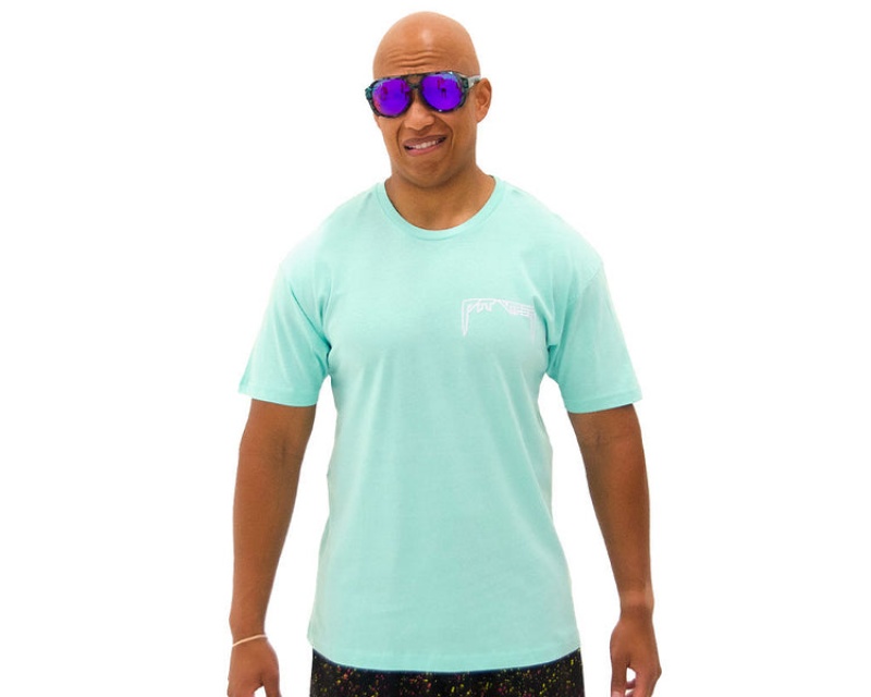 Camiseta Pit Viper Ellipticals Turquesa | 6810HZPIY