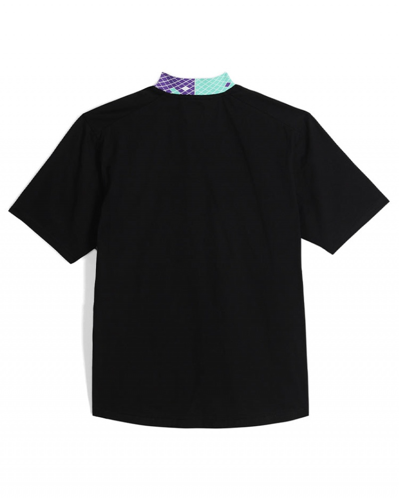 Camiseta Pit Viper Naples Hi Collar Negros | 0623URQEB
