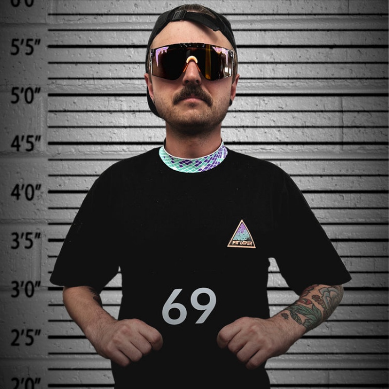 Camiseta Pit Viper Naples Hi Collar Negros | 0623URQEB