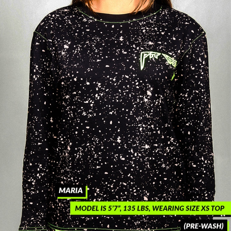 Camiseta Pit Viper Underground Key Player Long Sleeve Negros Blancos | 9458SPRDO