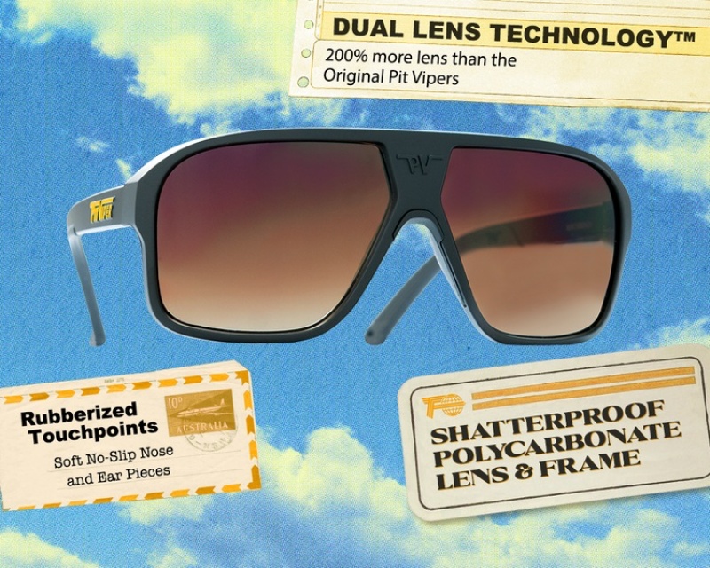 Flight Optics Pit Viper Bankroll Fade Negros | 9508RODNI
