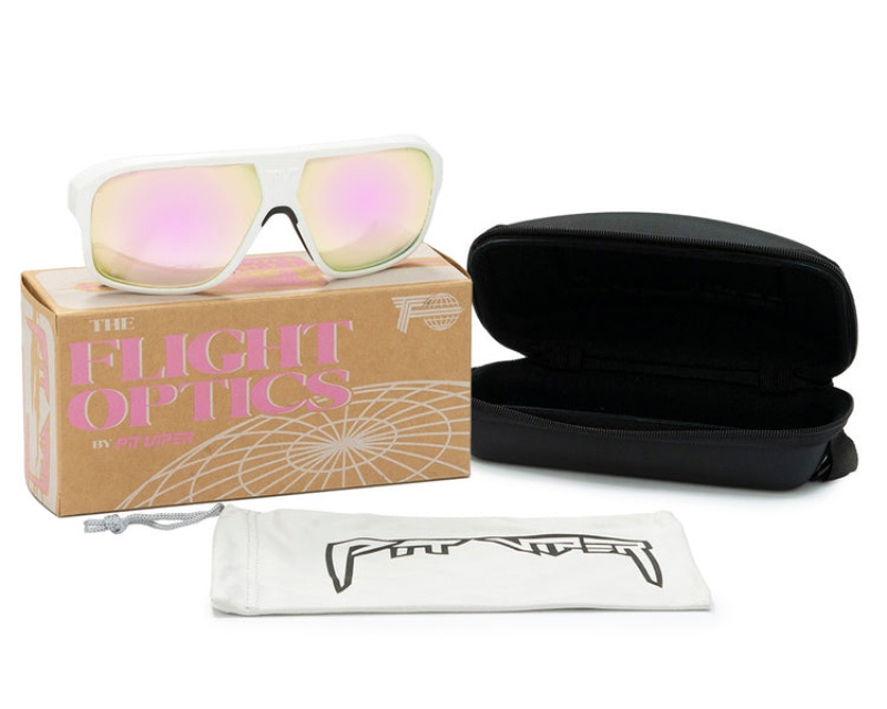 Flight Optics Pit Viper Miami Nights Blancos | 3584KFYEZ