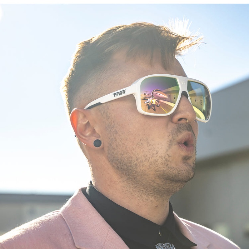 Flight Optics Pit Viper Miami Nights Blancos | 3584KFYEZ