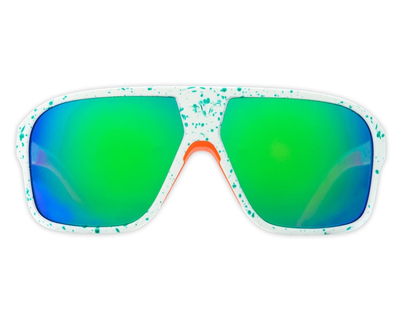 Flight Optics Pit Viper South Beach Blancos Verdes | 0865LTGMC
