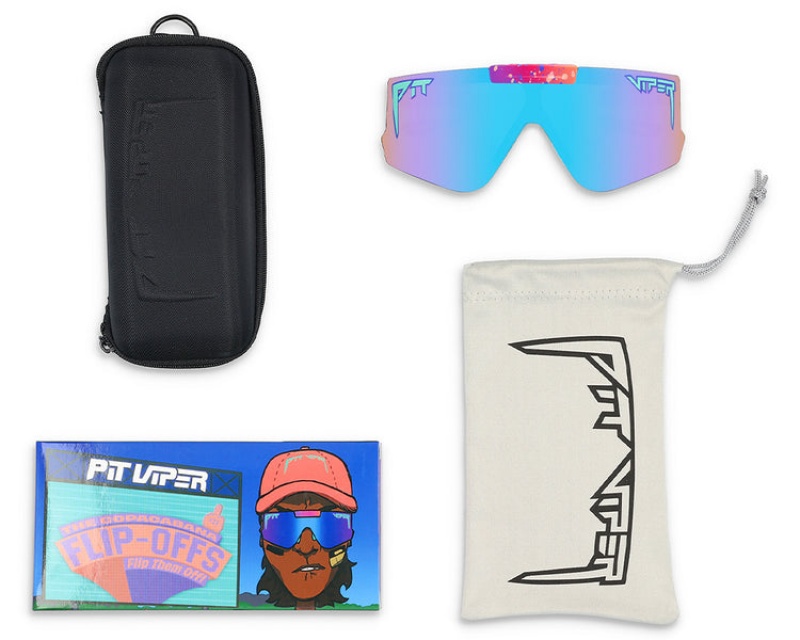 Flip-ups Pit Viper Copacabana Flip-Offs Azules | 1498XQLIN