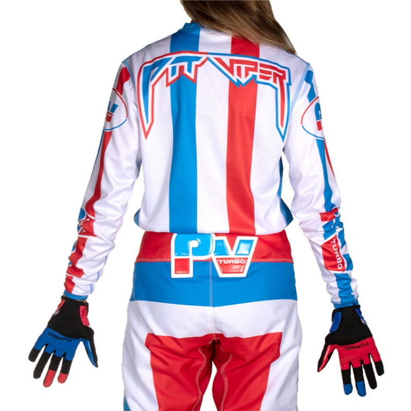 Jersey Pit Viper Roost Rocket Blancos Azules Rojos | 3605RCONK