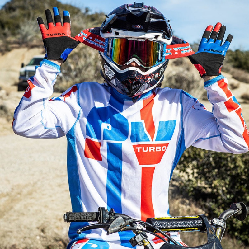 Jersey Pit Viper Roost Rocket Blancos Azules Rojos | 3605RCONK