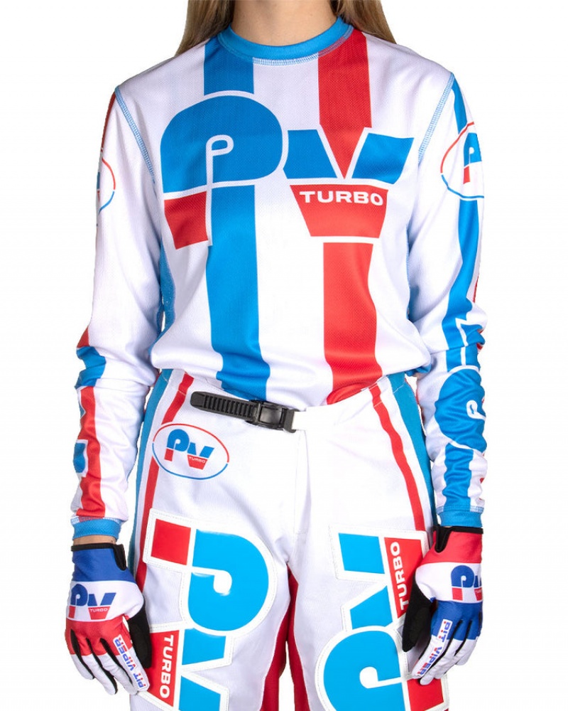 Jersey Pit Viper Roost Rocket Blancos Azules Rojos | 3605RCONK