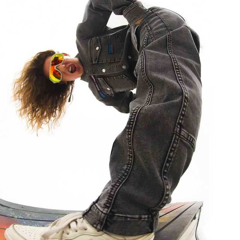 Pantalones Deportivos Pit Viper Deporte Denim Grises | 5471TXUGY