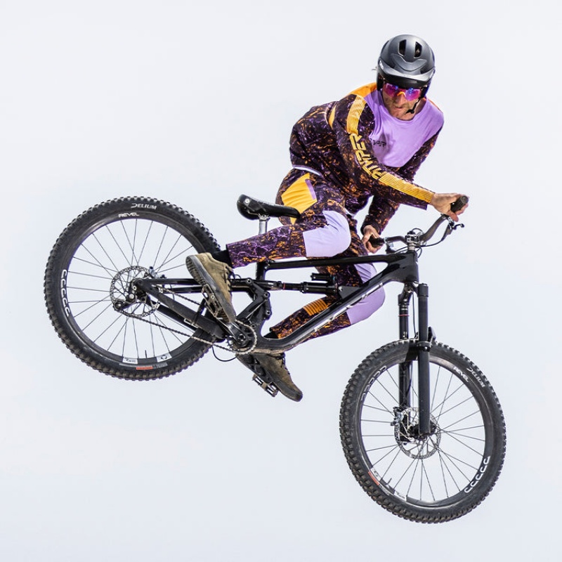 Pantalones Pit Viper High Speed Off Carretera II DH Morados Naranjas | 4276DISXU