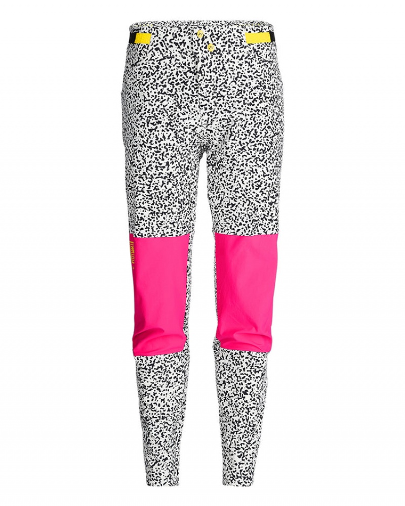Pantalones Pit Viper High Speed off Carretera Son of Beach DH Negros Blancos Rosas | 5604LXYEA