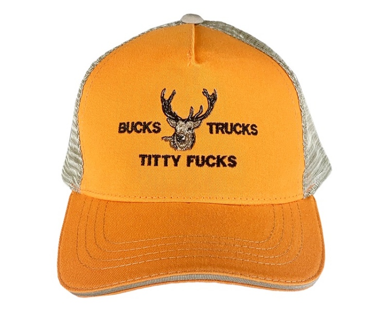 Sombreros Pit Viper Bucks Trucks Titty Fucks Naranjas | 9475HVZYA