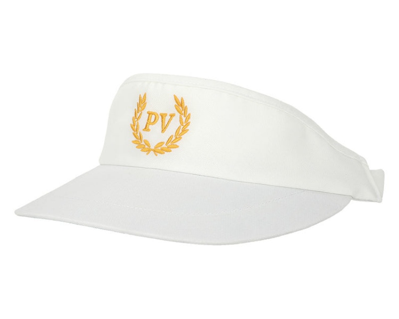 Sombreros Pit Viper Fuck Golf Club Visor Blancos | 9620LDERV