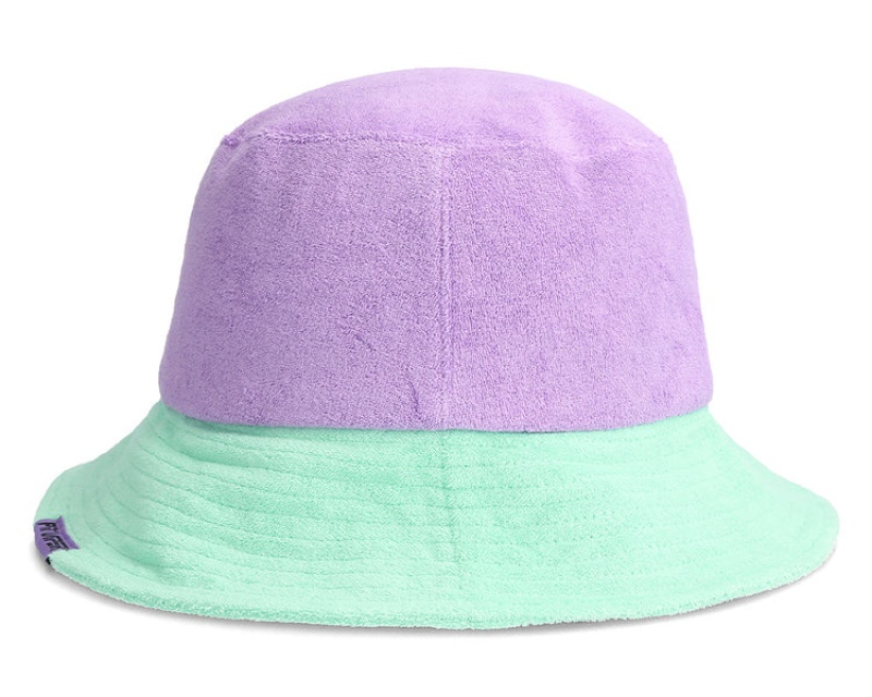 Sombreros Pit Viper Naples Beach Bucket Morados Verdes | 9847ZYTRN