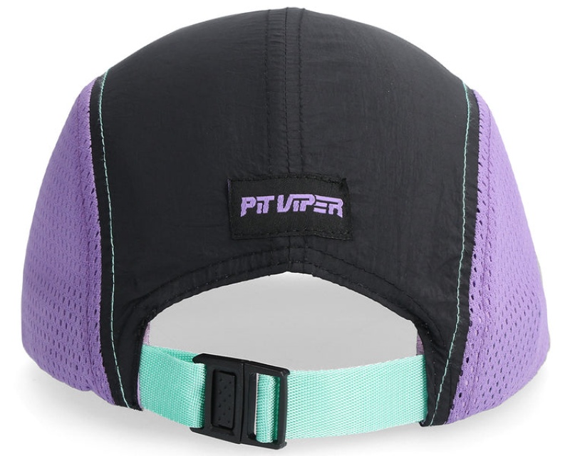 Sombreros Pit Viper Naples Hot Mesh Negros Morados | 5789RPOEA