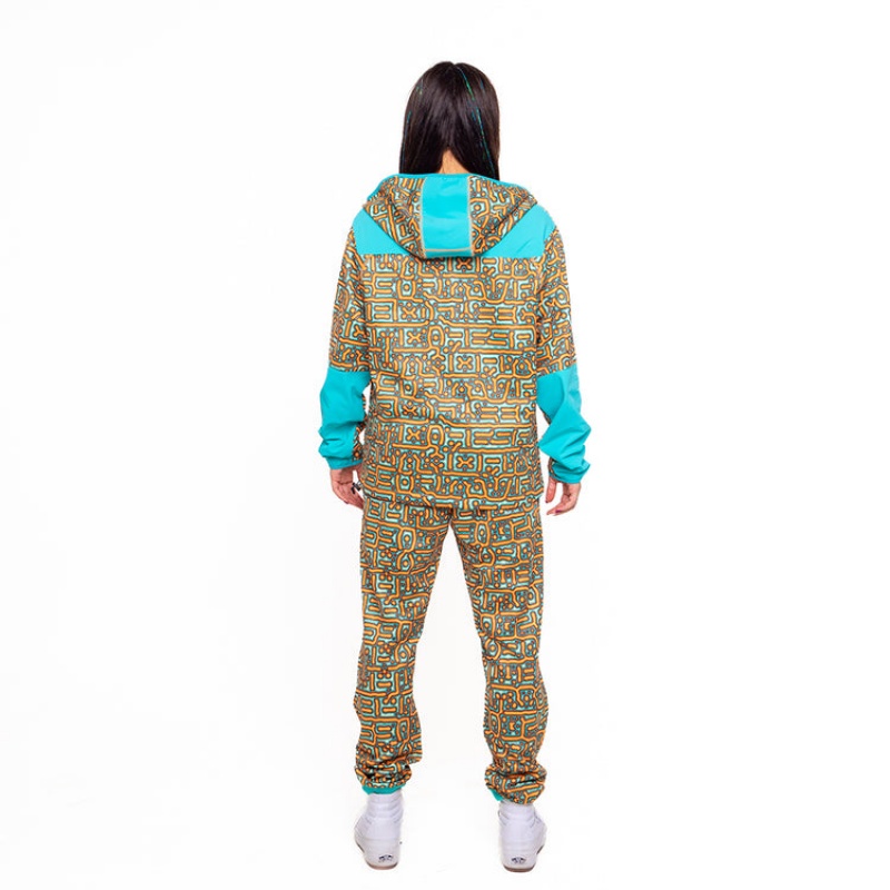 Sudadera Con Capucha Pit Viper Turbo Fleece Full-Zip Azules Naranjas | 9326KIHQM