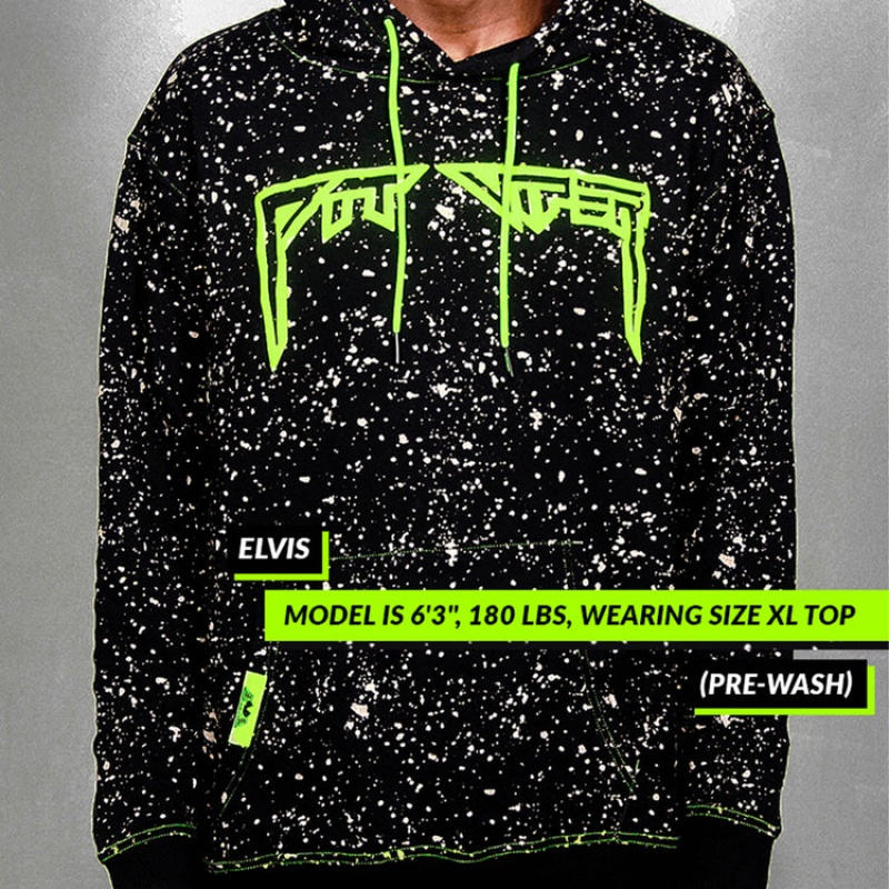 Sudadera Con Capucha Pit Viper Underground Key Player Negros Verdes | 6719TKDZQ