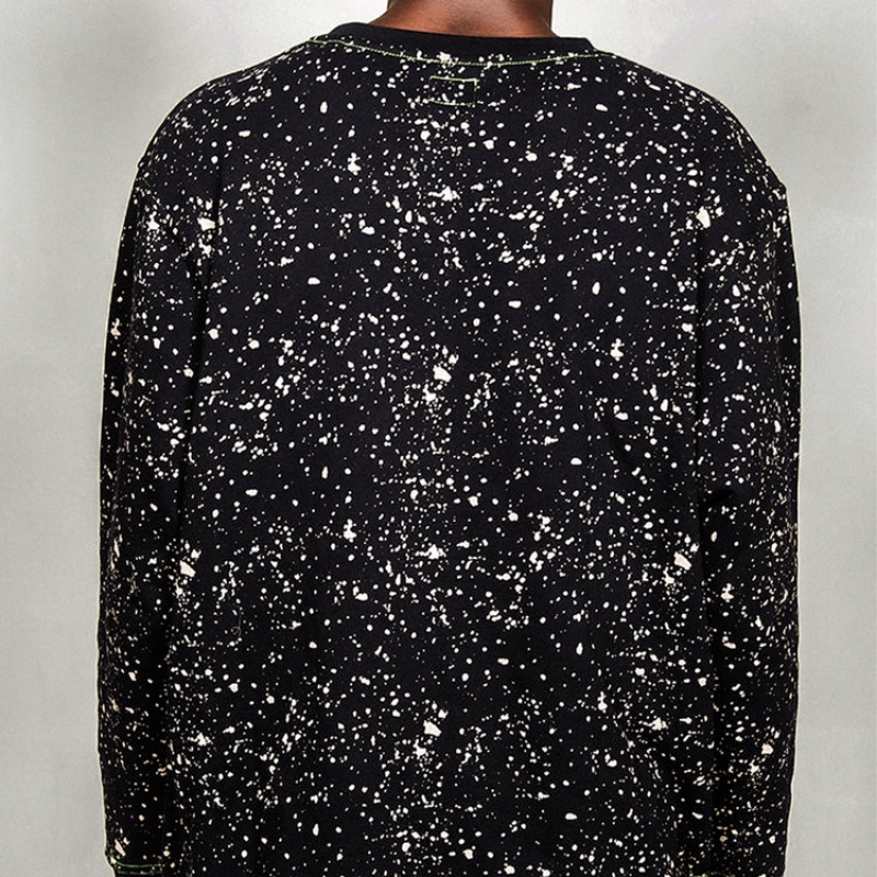 Sudaderas Pit Viper Underground Key Player Crewneck Negros Verdes | 7268RZHUP