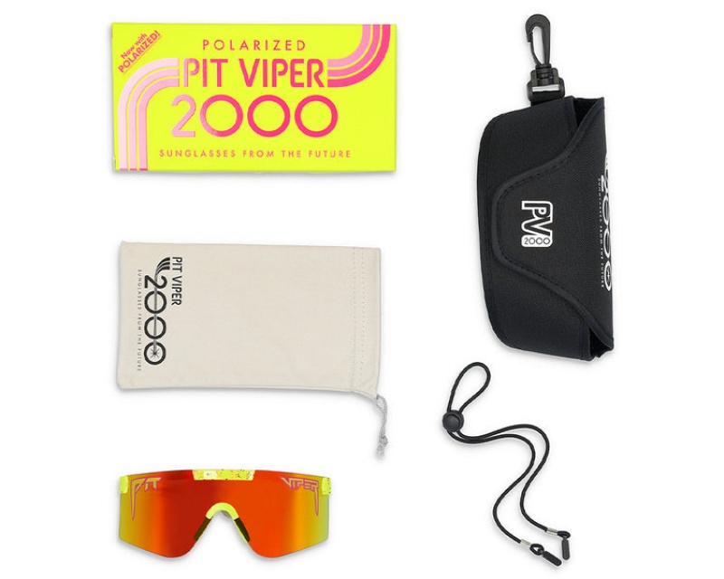 The 2000s Pit Viper 1993 Polarized Amarillos Naranjas | 9713CNGVJ