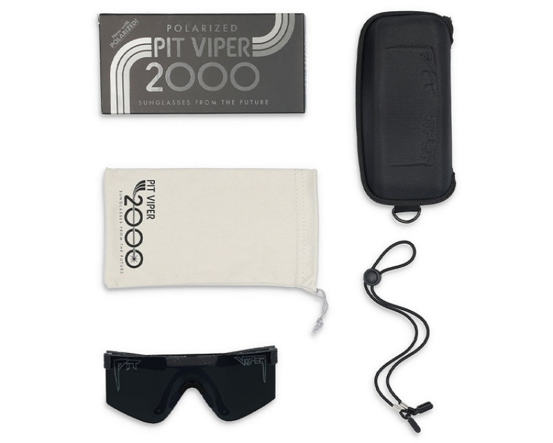 The 2000s Pit Viper Blacking Out Polarized Negros | 5087WYNDF