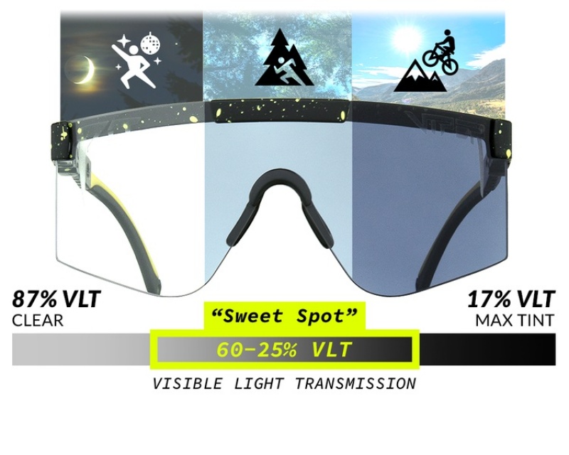 The 2000s Pit Viper Cosmos Photochromic Negros Verdes | 2730WJFIP