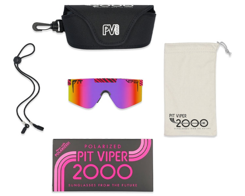 The 2000s Pit Viper Hot Tropics Polarized Rojos Negros | 1284AJWFH