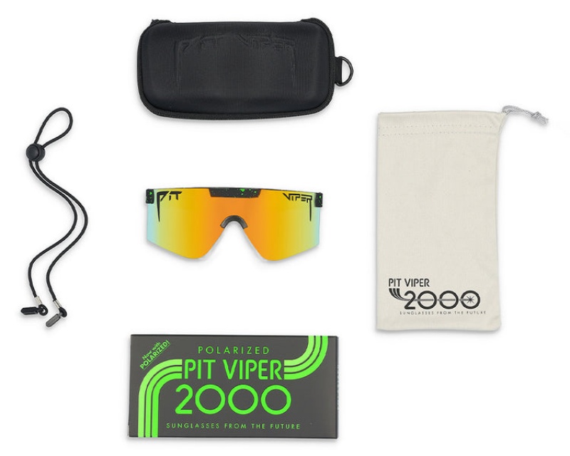 The 2000s Pit Viper Monster Bull Polarized Negros Verdes | 3809FJQST