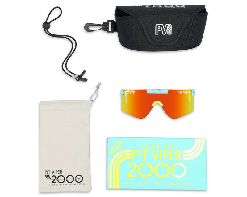 The 2000s Pit Viper Playmate Polarized Azules Amarillos Naranjas | 0469AMCGP