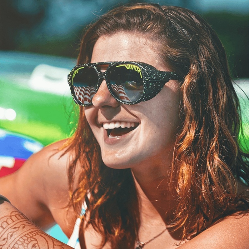 The Exciters Pit Viper Cosmos Polarized Negros Verdes | 8425IYAKU