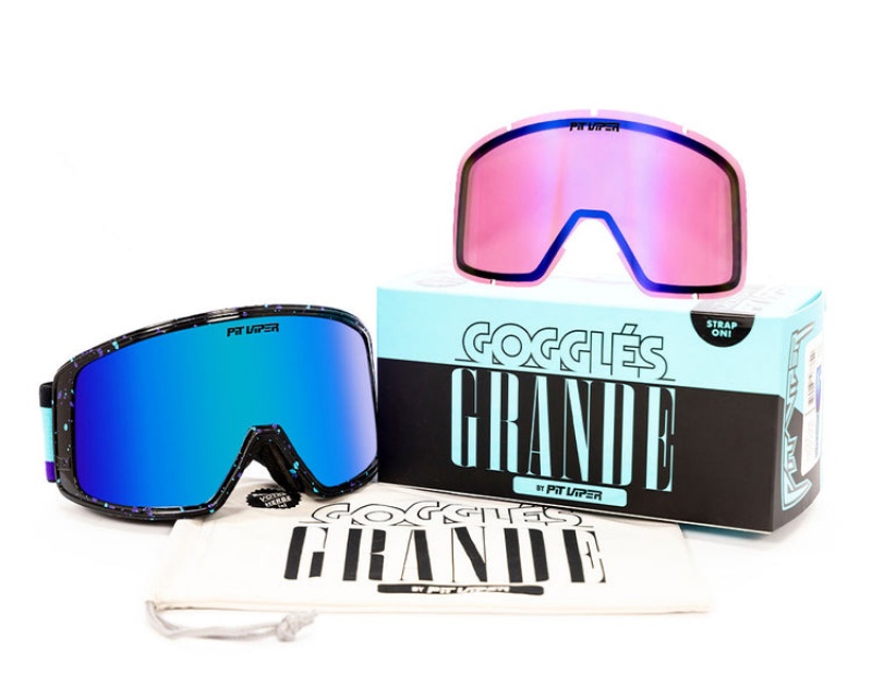 The Gogglès Pit Viper Midnight Grande Negros | 5208YXTUS