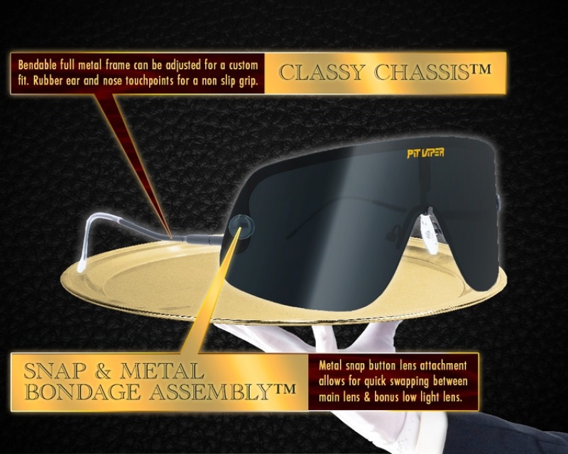 The Limousine Pit Viper Exec Polarized Negros | 6031UFOQY