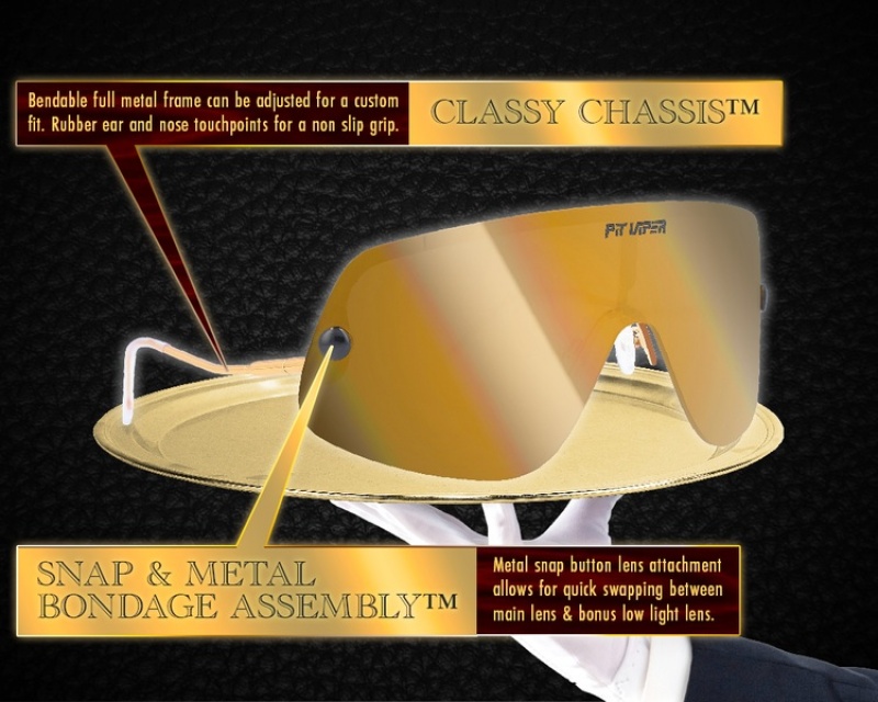 The Limousine Pit Viper Gold Standard Polarized Dorados | 2064ULIXP