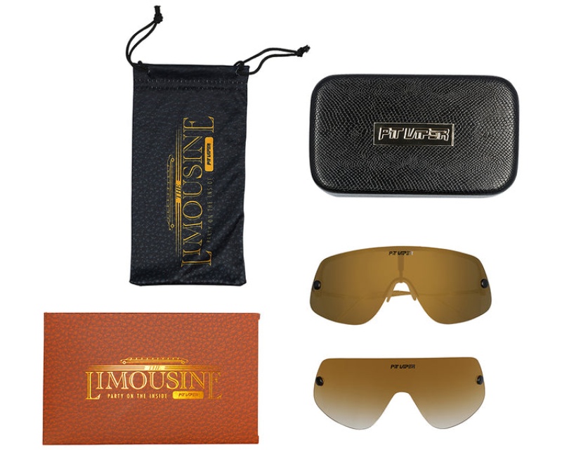 The Limousine Pit Viper Gold Standard Polarized Dorados | 2064ULIXP